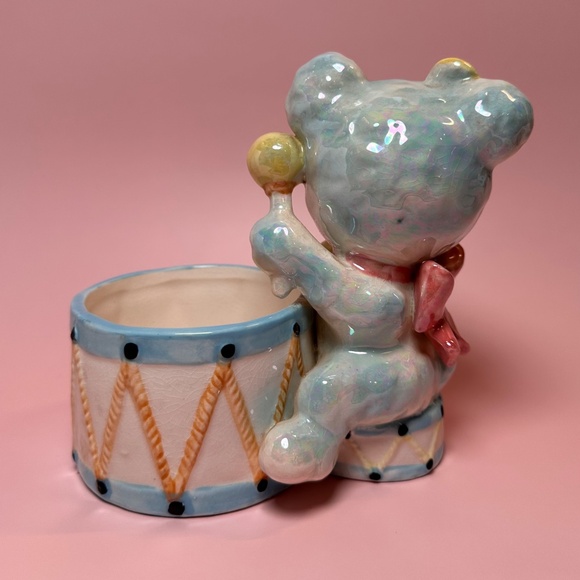 ✨ Vintage Shafford Japan Ceramic Bear Planter / Brush Holder ✨ - Picture 3 of 6